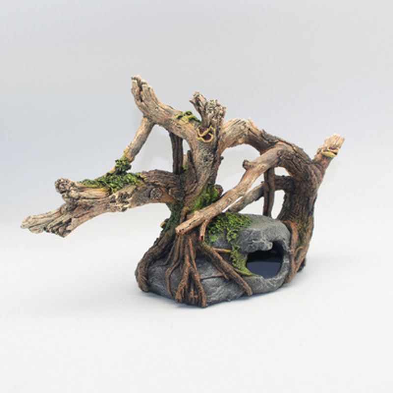 Aquarium Plant Root Tabs - Resin Bush Decoration for Aquarium, Fish
