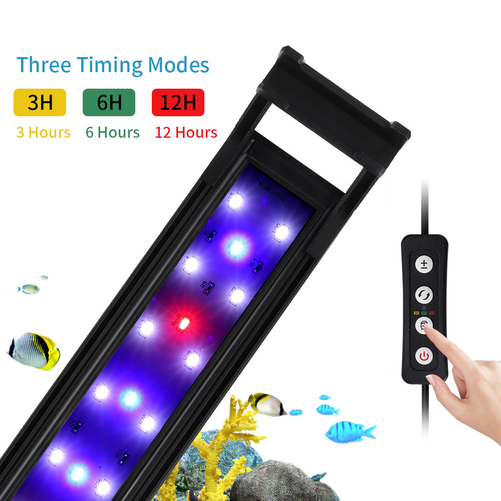 Aquarium Plant Grow Light - Adjustable Brightness of Fish Tank Bracket