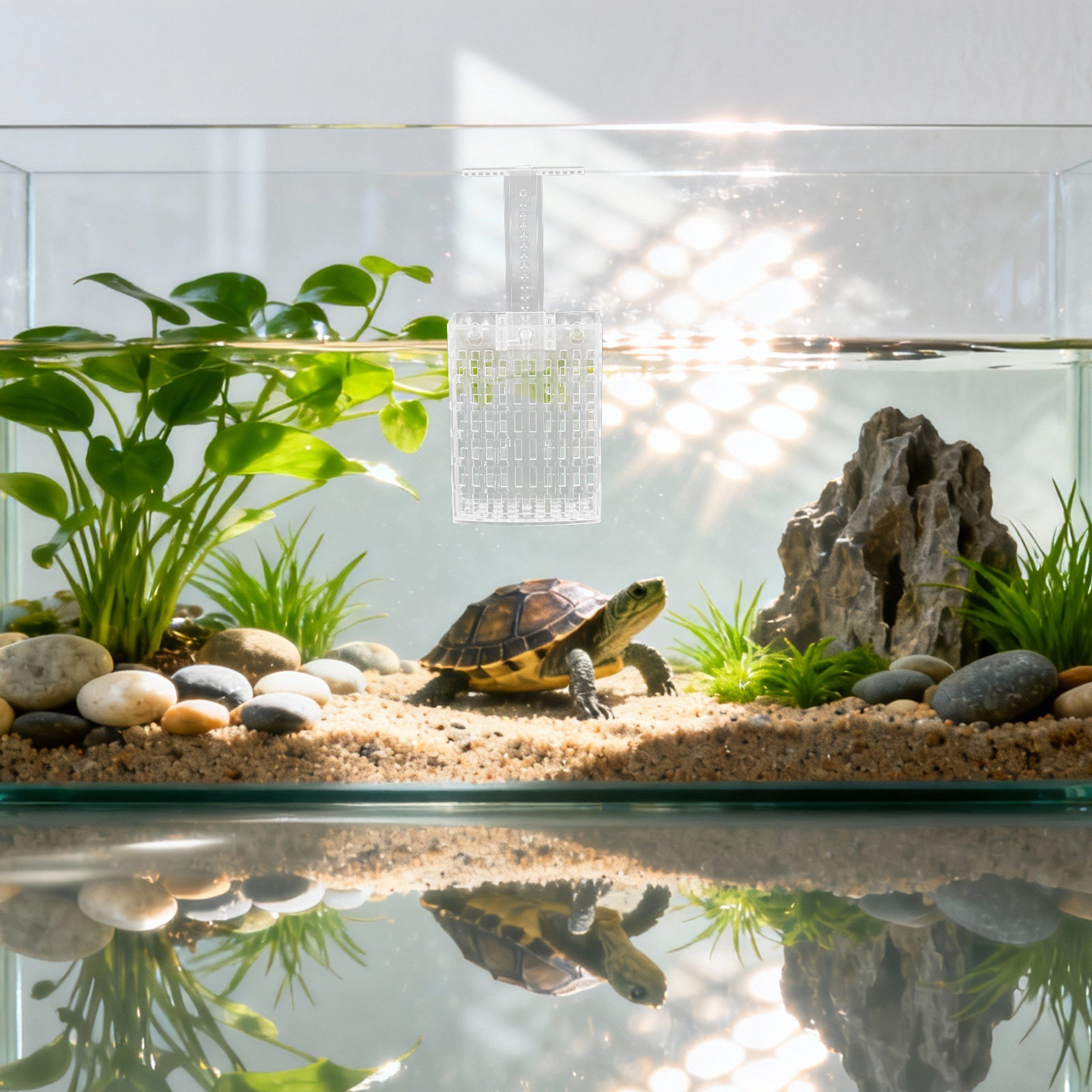 Aquarium Planted Fish - 2Set Clear Aquarium Plant Holder Adjustable