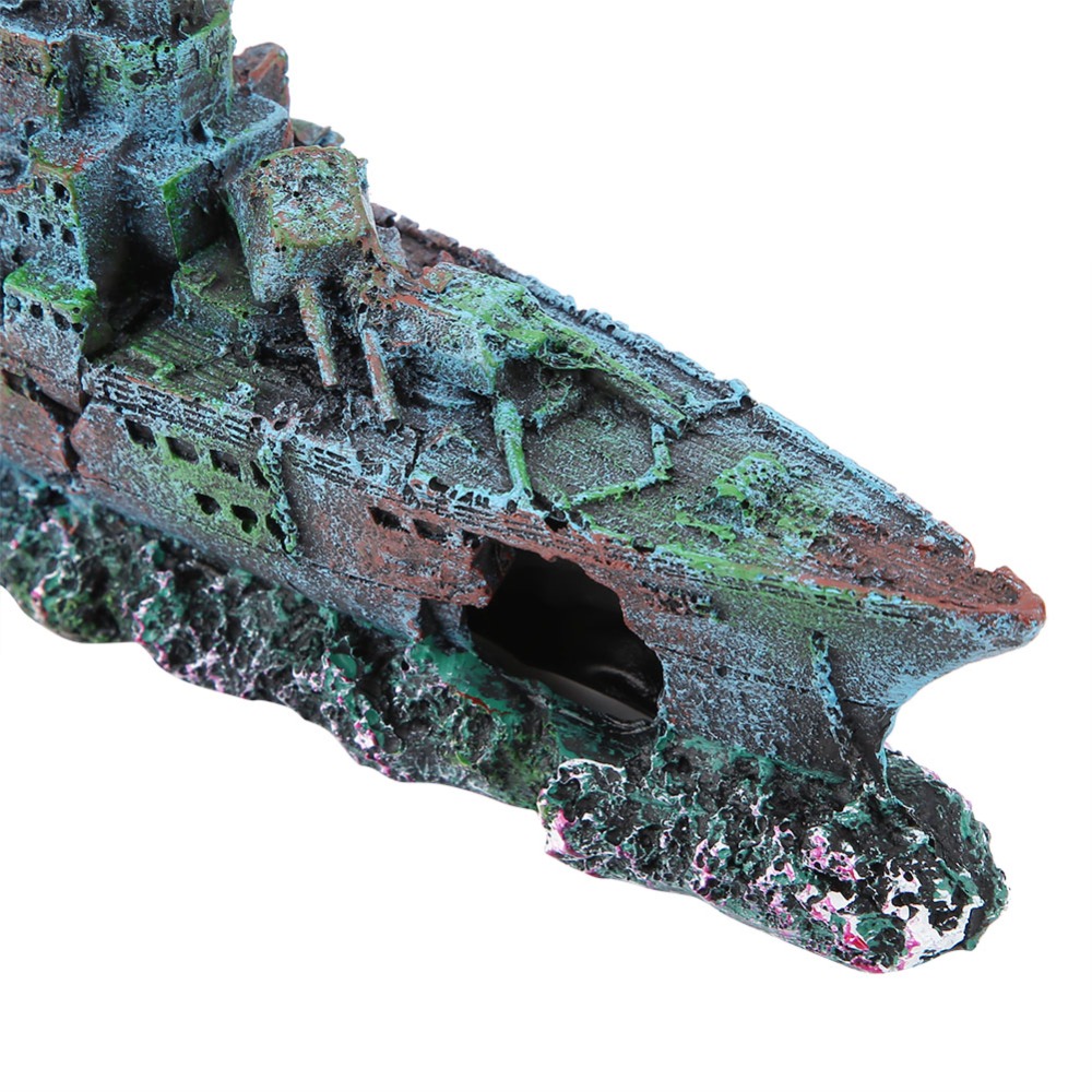 Planted Aquarium Moss - Resin Simulation Resin Hide Boat Landscaping