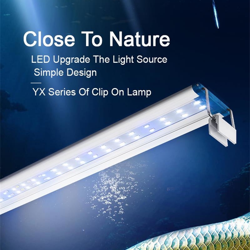 Aquarium Plant Grow Light - Extensible Waterproof Clip on Lamp For