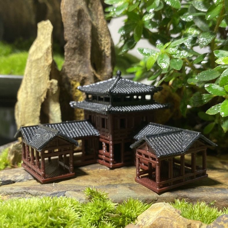 Plastics Chinese Style Ancient - Planted Aquarium Models review and price