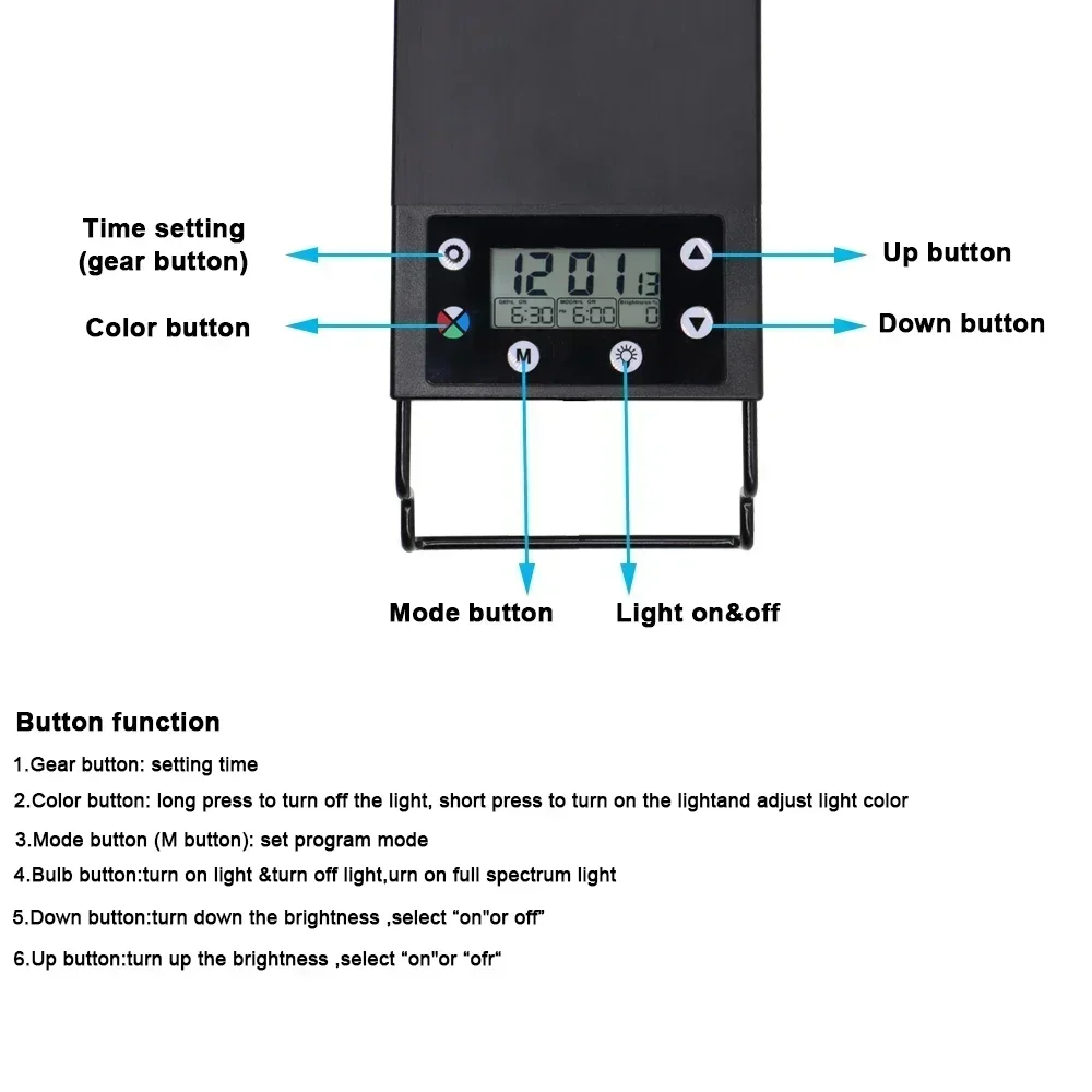 IP68 Waterproof Aquarium LED L - Aquarium Plant Grow Light review and price