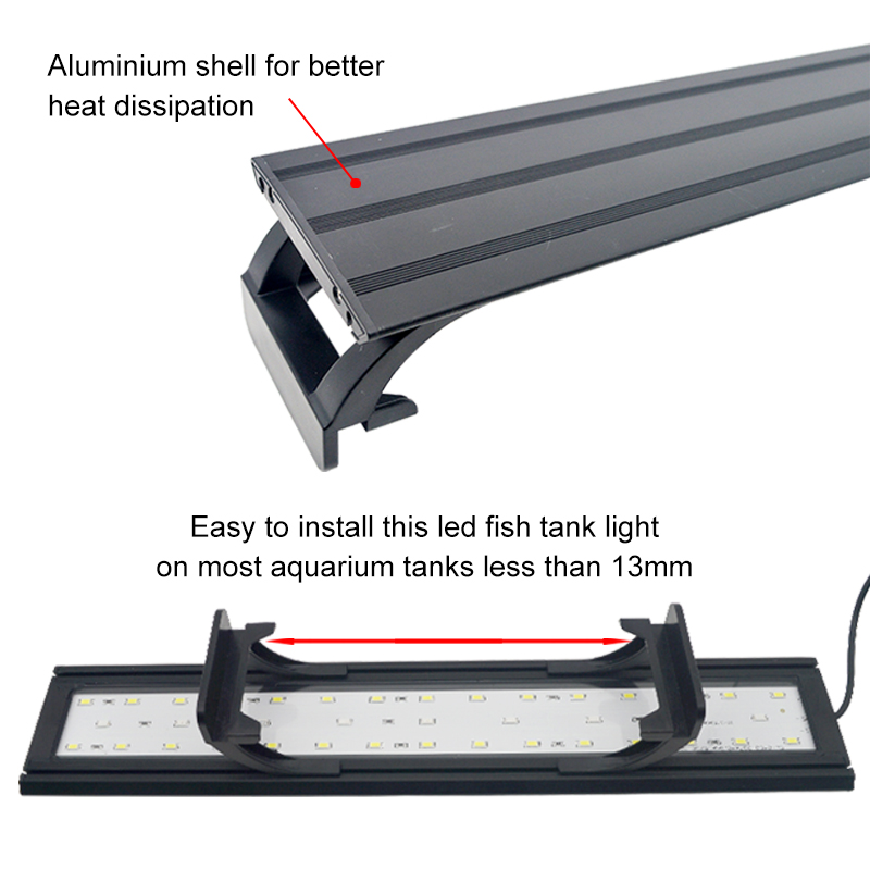 Aquarium LED Light for 16-64CM - Aquarium Plant Grow Light review and price