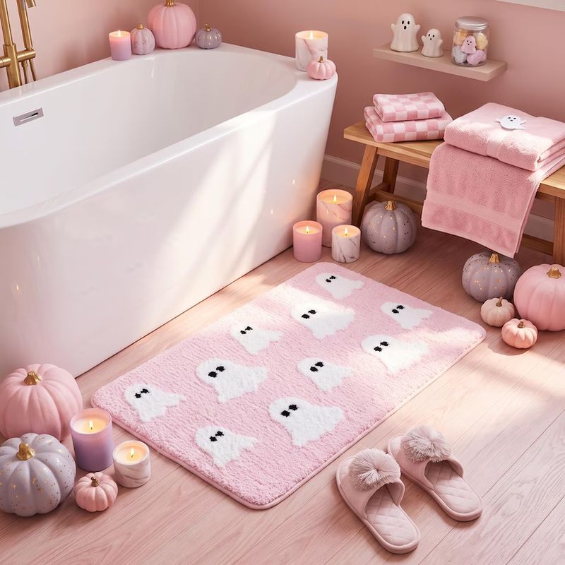 VIKAMA Cute Pink Ghost Bath Ma - Aquarium Zombie review and price