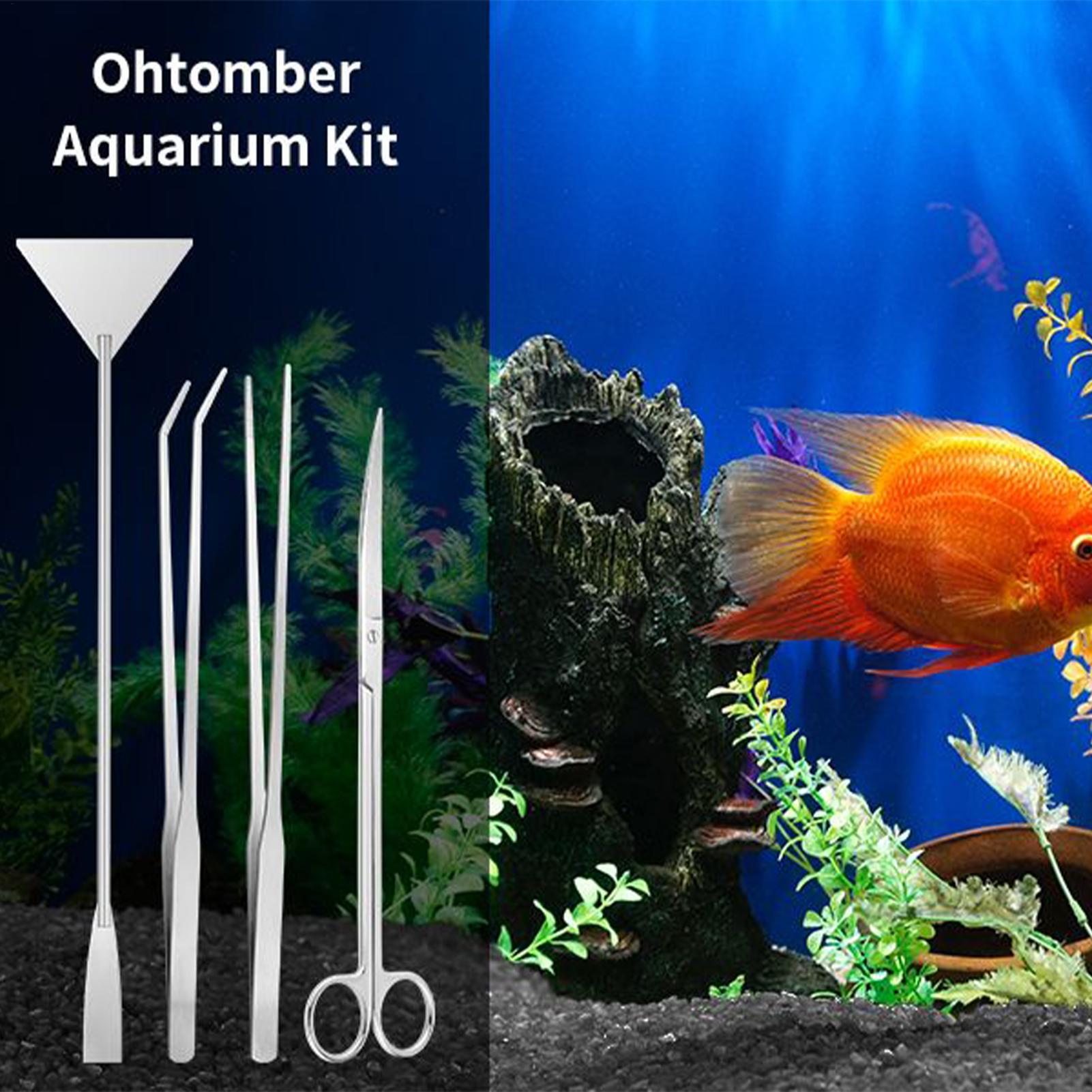 4pcs Aquarium Tool Kit Stainle - Planted Aquarium Tool Kit review and price