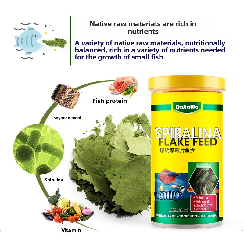 DaJiaWa Spirulina Flake Fish F - Tetra Food Goldfish Flakes review and price