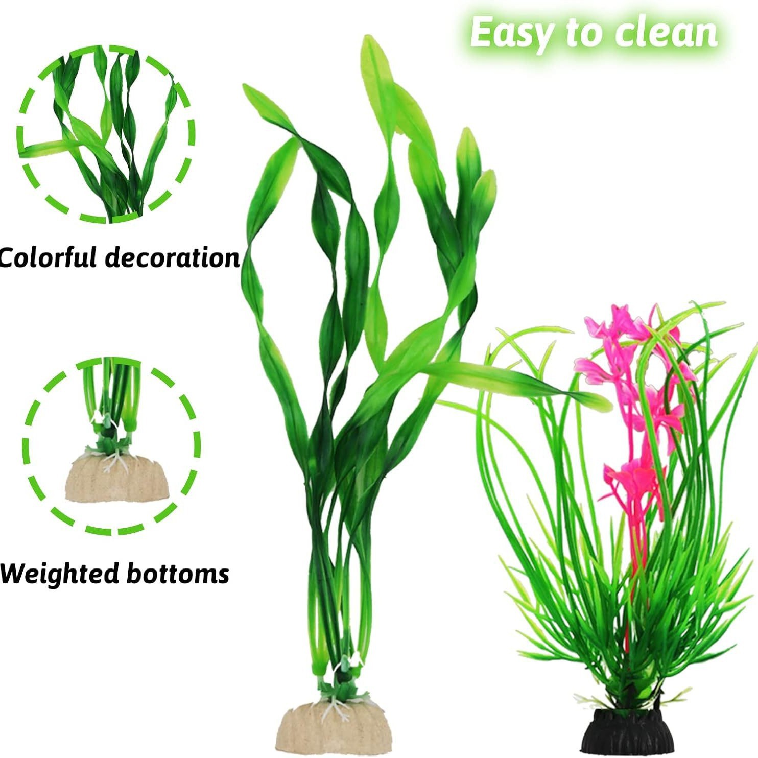 Artificial Aquarium Plants Set - Planted Aquarium For Beginners review and price
