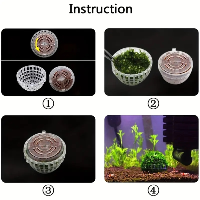 2pc Aquarium Moss Ball Holder, - Planted Aquarium Models review and price